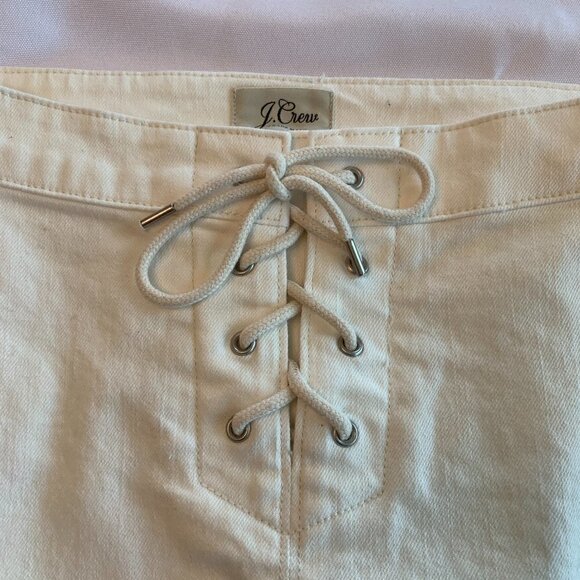 J Crew Soft White Denim Skirt - Picture 3 of 4